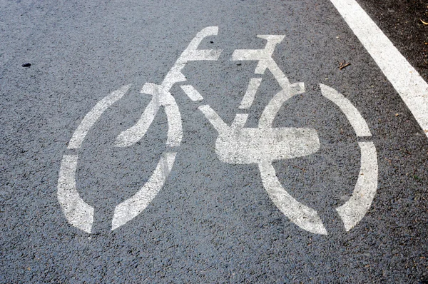 Велосипед знак — стокове фото