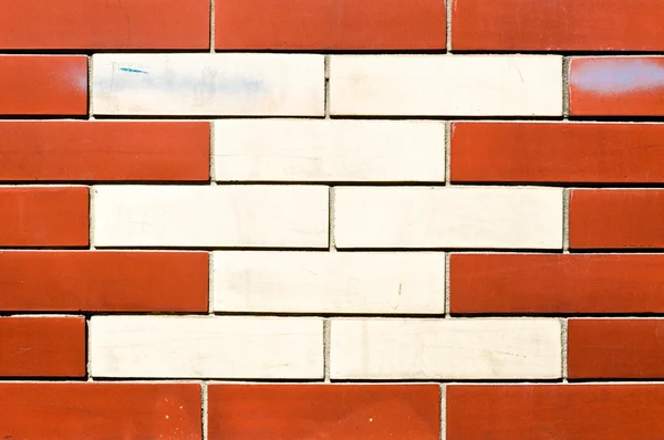 赤と白のレンガ — ストック写真