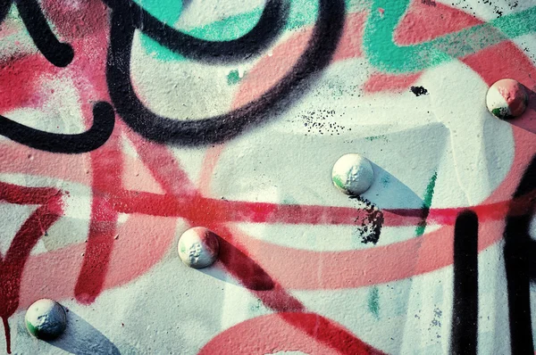 Graffiti en metaal — Stockfoto