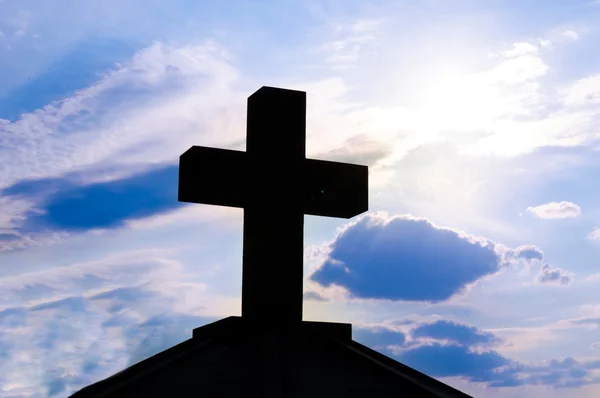 Хрест Повернутися світло — стокове фото