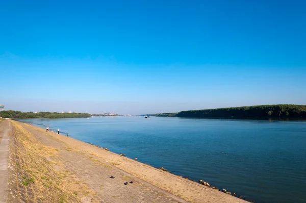 Дунай в Белграде — стоковое фото