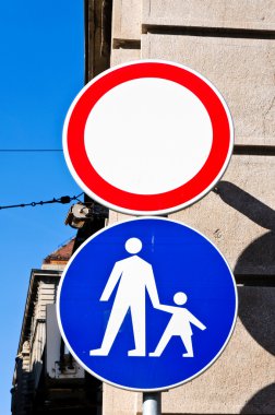 Pedestrian zone clipart