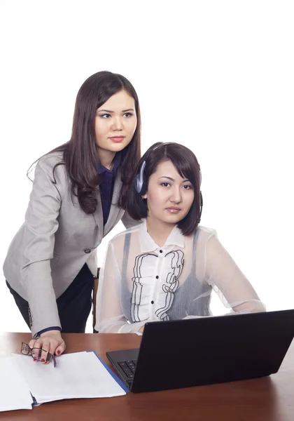 2 Young Asian Women in Business, Kazakhs — Stock Photo, Image