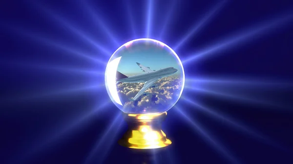 Kristal top uçak — Stok fotoğraf