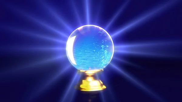 Bola de cristal subaquática — Fotografia de Stock