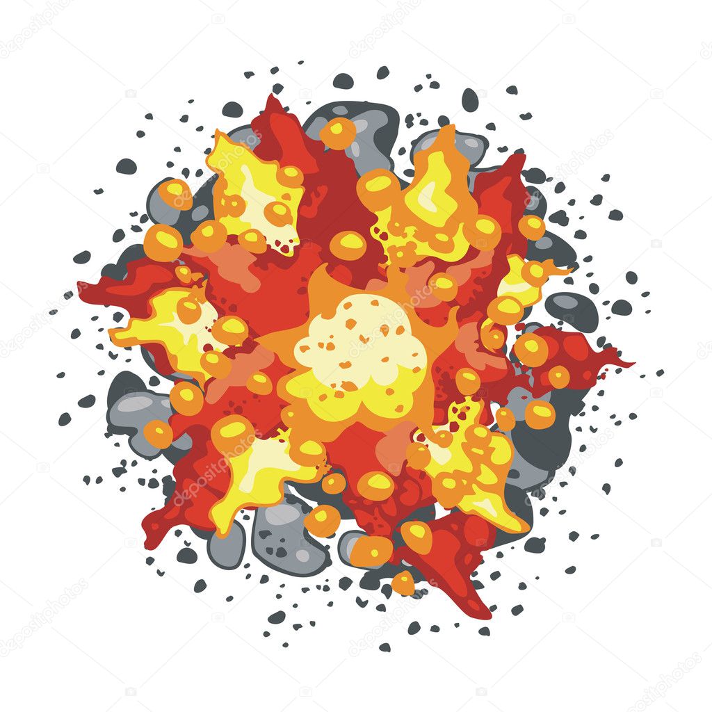 Explosion Stock Vector by ©Volykievgenii 11170346