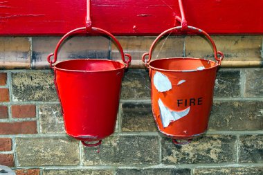 Fire buckets clipart