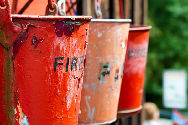 Fire buckets — Stock Photo, Image