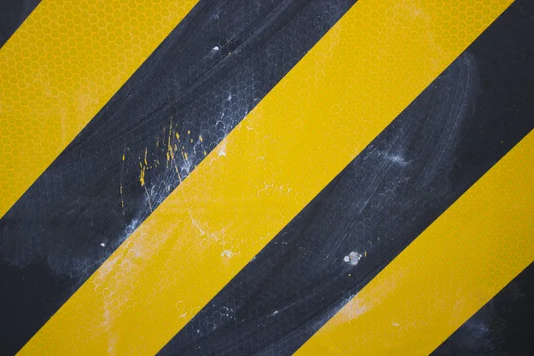 Grunge gelb-schwarze Warnung — Stockfoto
