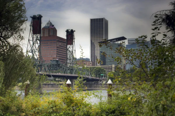 Portland Oregon Morrison Bridge — Stock Photo, Image
