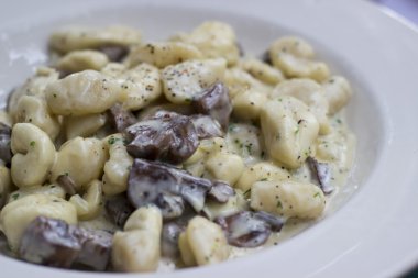 gnocchi mantar ile