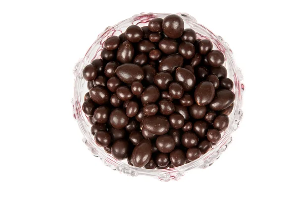 Rosinen in Schokolade — Stockfoto