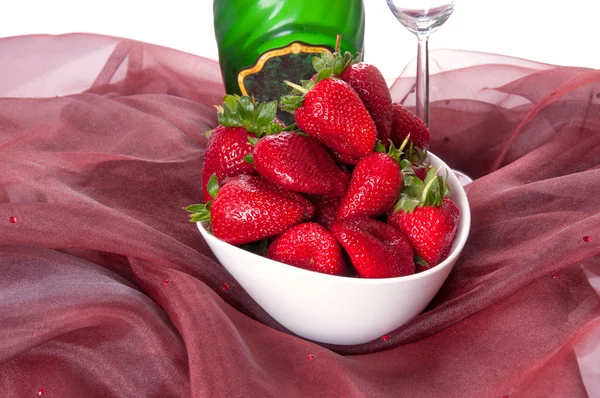 stock image Champagne and strawberries