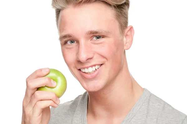 フルーツを持つ男 — ストック写真