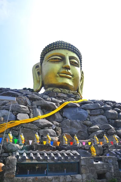 Wowoojongsa 절, 한국 부처님 얼굴 — 스톡 사진