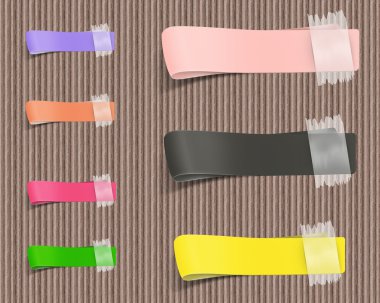 Ribbon templates designed in fresh clipart