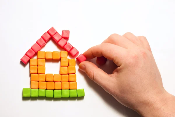 stock image Baby Blocks Figure - house