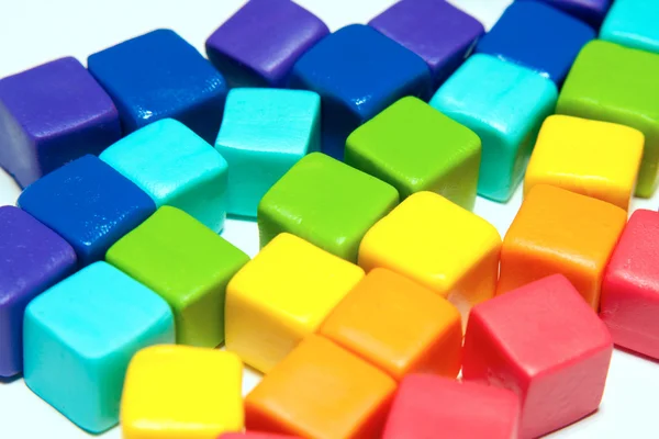 Красочные кубики — стоковое фото