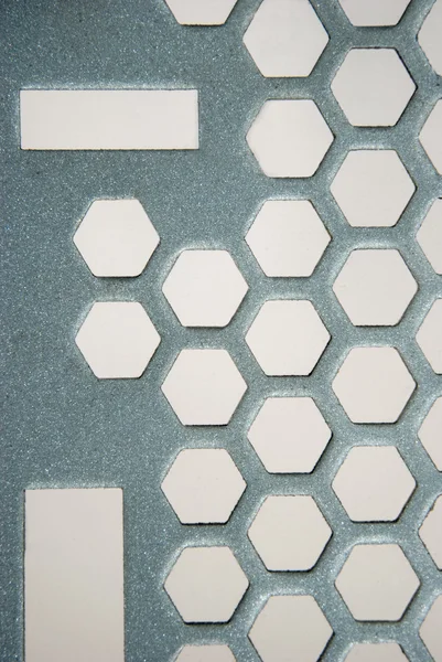Metallic Honeycomb pattern — Stock Photo, Image