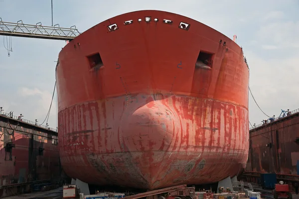 stock image Port of Hamburg 2012 - ship in dry dock