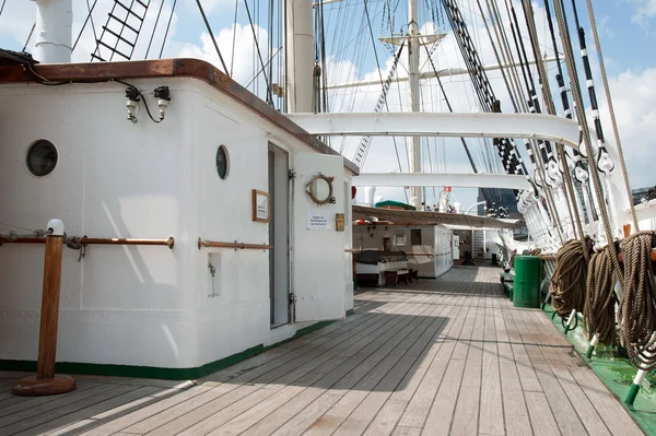 Port of Hamburg 2012 - On the deck of a tall ship — Stock Photo, Image