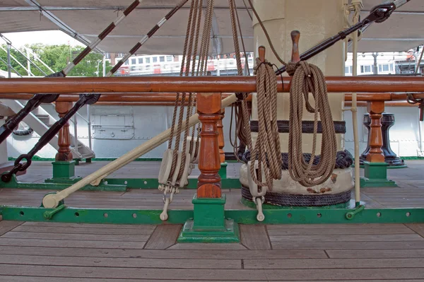 Port of Hamburg 2012 - On the deck of a tall ship — Stock Photo, Image
