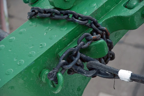 Port of Hamburg 2012 - anchor chain — Stock Photo, Image