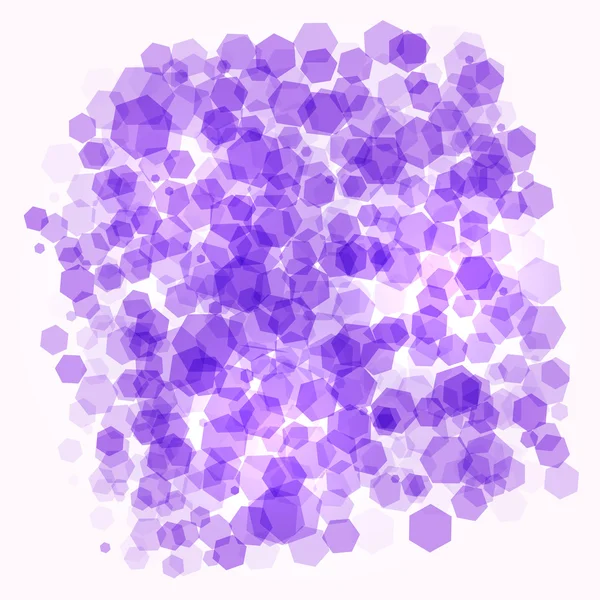 Kristal ungu yang terisolasi - Stok Vektor