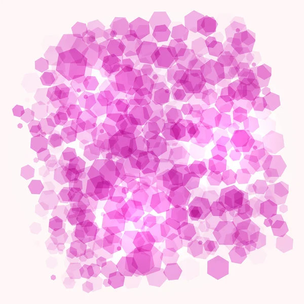 Kristal merah muda terisolasi - Stok Vektor