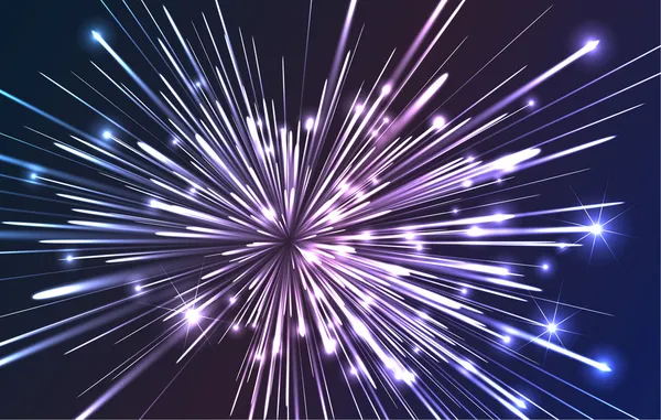 Explosión de fibra óptica — Vector de stock