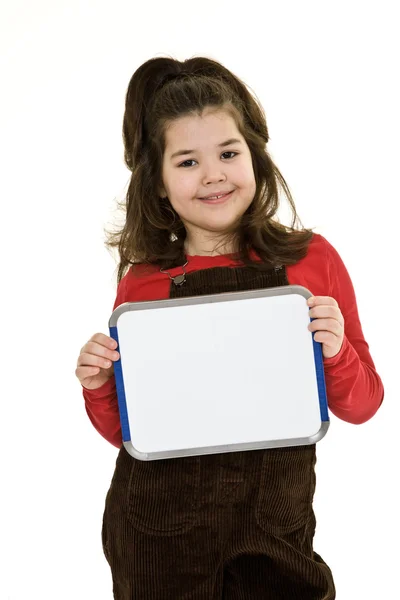 Çocuk holding işareti — Stok fotoğraf