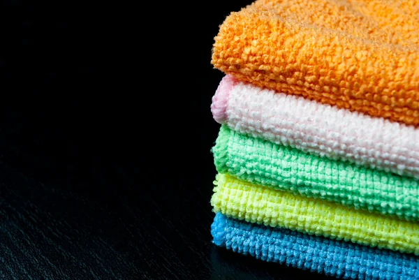 Montón de toallas . Imagen De Stock