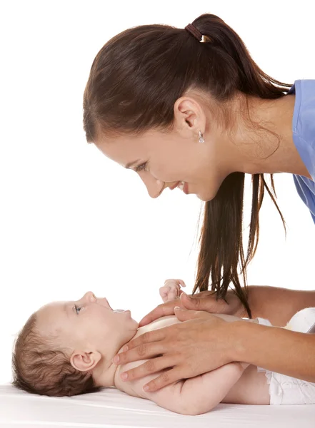Ženská sestra s dítětem — Stock fotografie