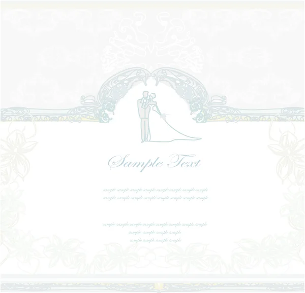 Elegante bruiloft uitnodiging — Stockvector