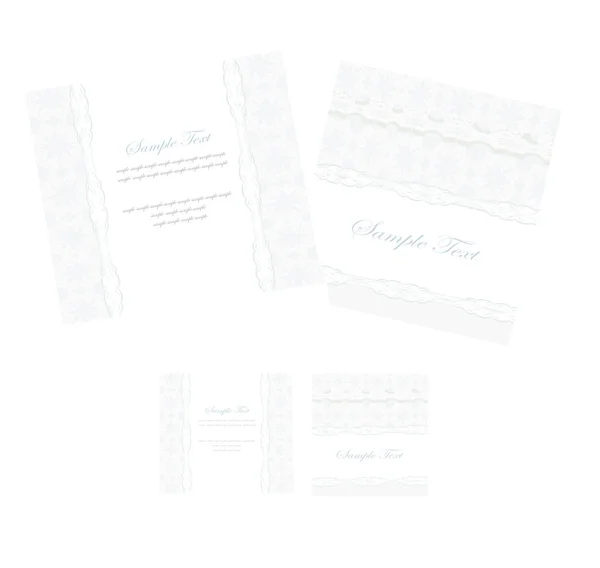 Elegante Hochzeitseinladungskarte — Stockvektor