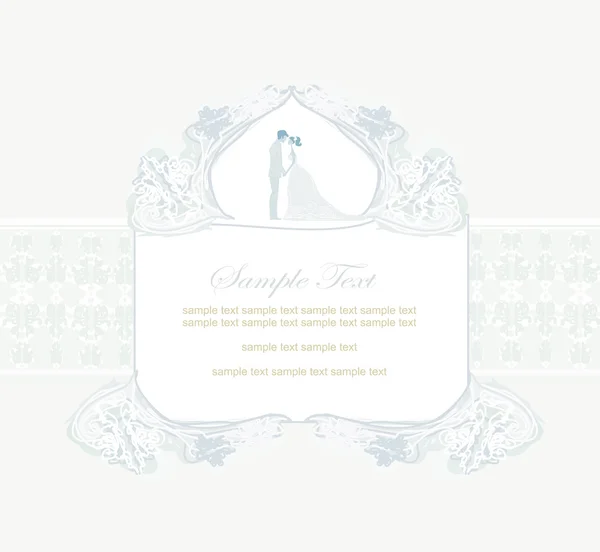 Elegant wedding invitation — Stock Vector