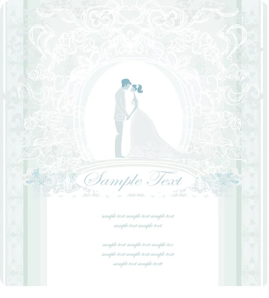 Élégante invitation de mariage — Image vectorielle