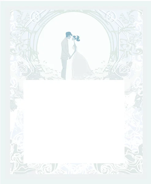 Elegante Hochzeitseinladung — Stockvektor
