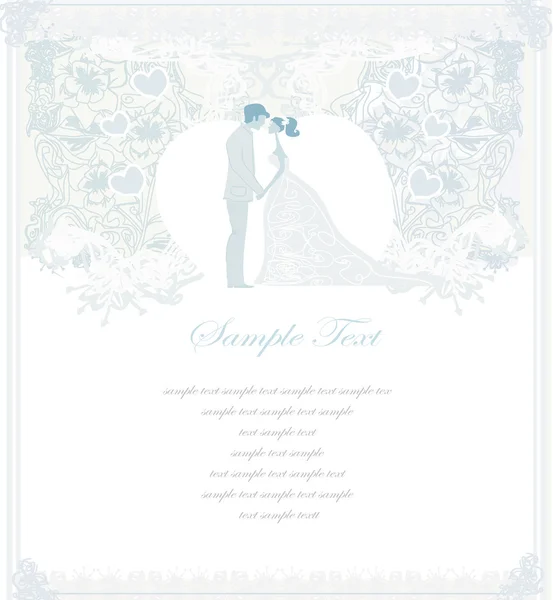 Élégante invitation de mariage — Image vectorielle
