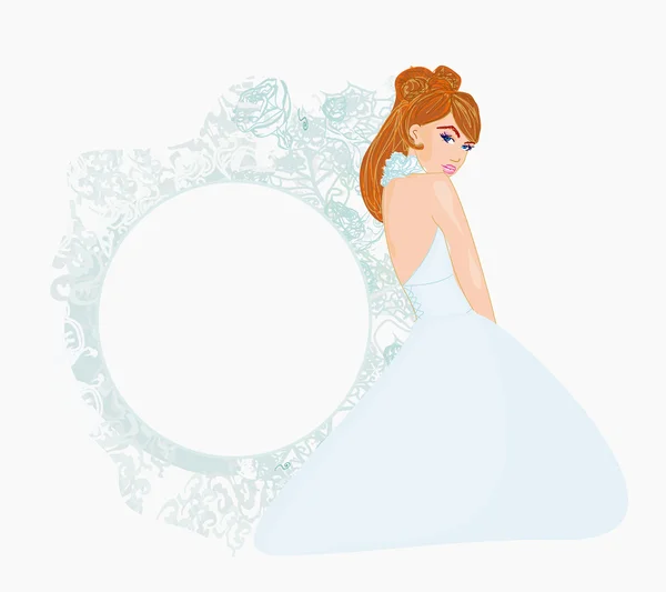 Krásná nevěsta — Stockový vektor