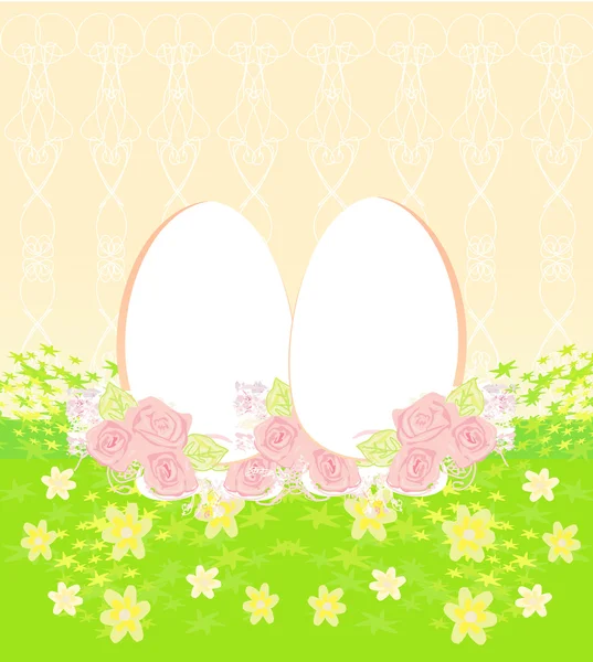 Easter Egg On Grunge Background — Vector de stoc