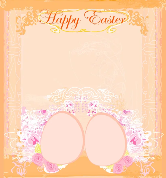 Easter Egg On Grunge Background — Stock Vector