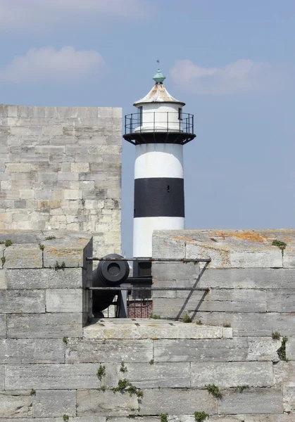 灯台、城のポーツマス — ストック写真