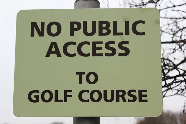 Znak Golf — Zdjęcie stockowe