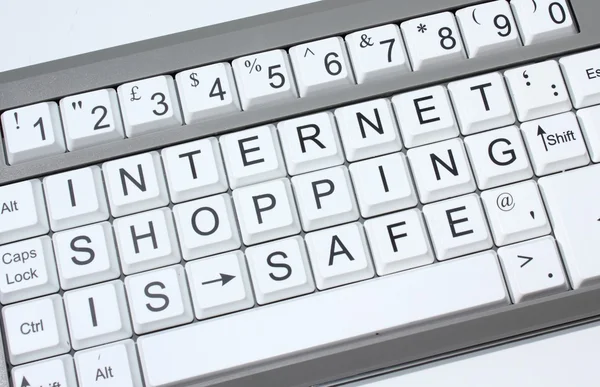 Einkaufen im Internet ist sicher — Stockfoto