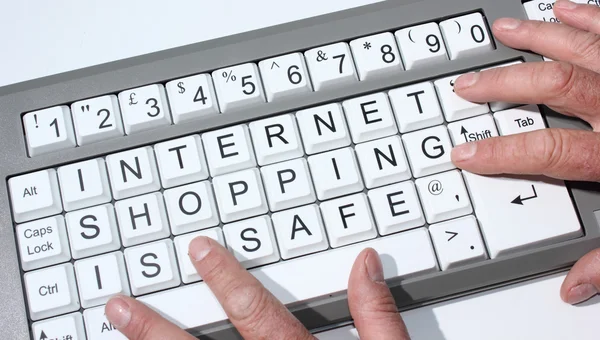 Compras na Internet é seguro — Fotografia de Stock
