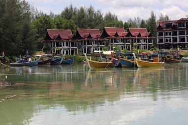 Tayland balıkçı tailboats