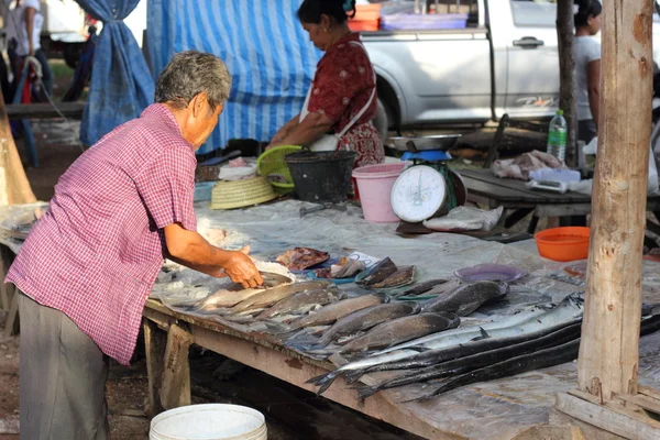 Marché asiatique du poisson — Photo