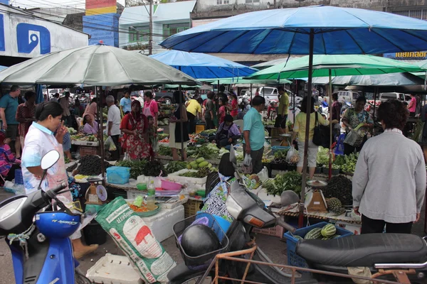 Matmarknad i thailand, Asien — Stockfoto