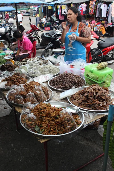 Matmarknad i thailand, Asien — Stockfoto